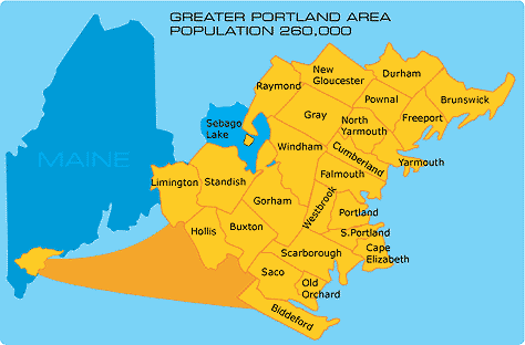 Greater Portland Map